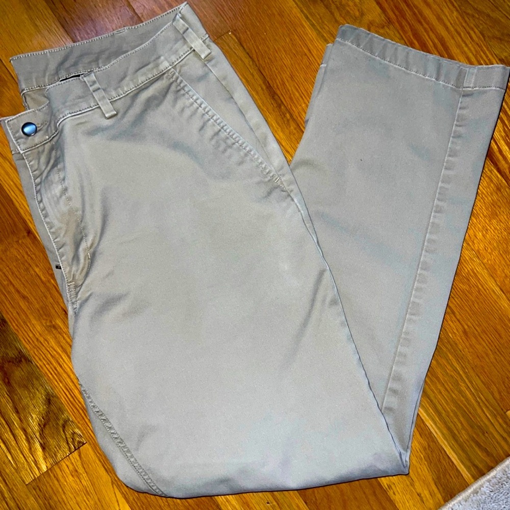 Mens 40x32 40 Grit Slim Fit Khaki Pants